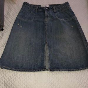 Paper denim and cloth skirt